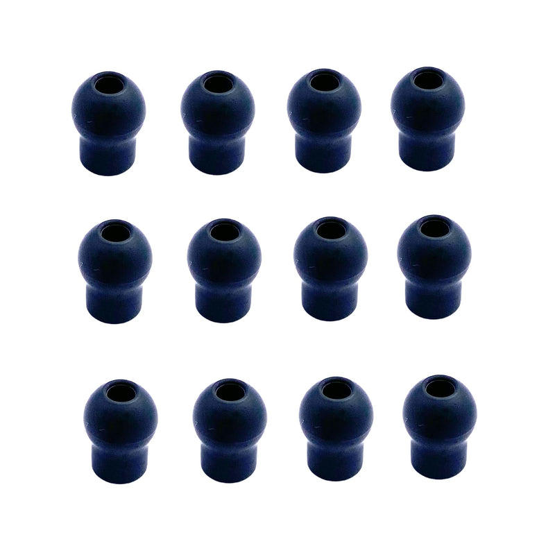 12 Pcs Stethoscope Ear Tips,Soft Pliable Stethoscope Ear Piece Covers Silicone Earbuds Compress Slightly for Specified Stethoscope Black