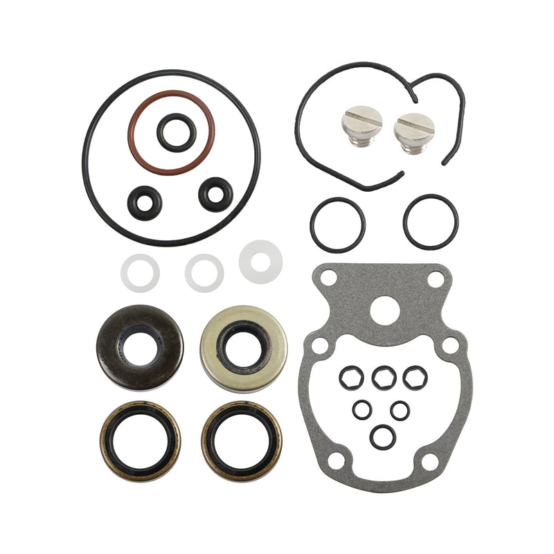Gearcase Seal Kit with Screws Replacement for Johnson Evinrude 15 25 30 HP Marine Engine Lower Unit 18-8387 5007987