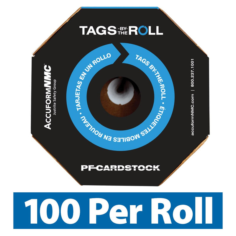100 Scaffolding Tags by-The-Roll, Scaffold Permit - Complete Scaffold, US Made OSHA Compliant Scaffold Tags, Waterproof PF-Cardstock, Resists Tears, 6.25"x3", TAR713 100 Tags
