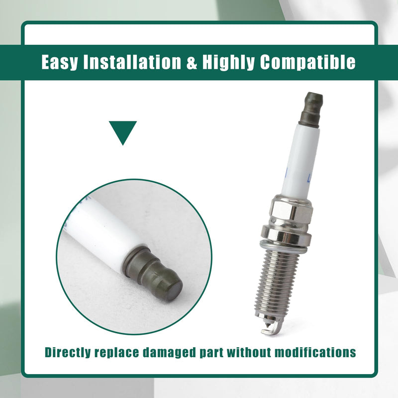 YUXIVCNE 8 Set LKAR7C-9 93961 Spark Plugs Replacement for Mercury Outboard Motor 175 HP to 300 HP Racing 250R 300R 450R V6 V8 3.4L 4.6L 4-Stroke Replace 33-8M0135348 8M0135348 8 Pack