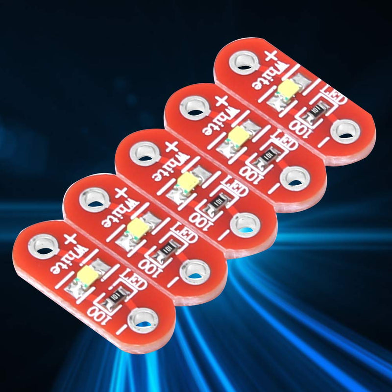 50 Pcs Lilypad LED Module White DIY Kit, Light LED Module 3~5V, Small Size Design, Good Wear Ability