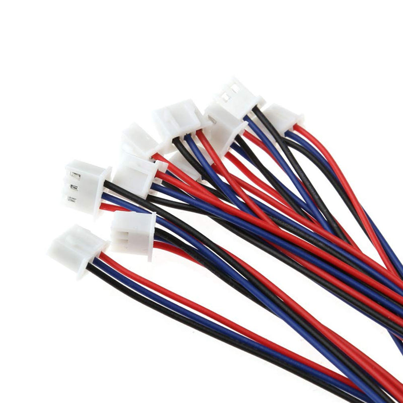 GeeBat 460pcs 2.54mm JST-XH Connector Kit with 2.54mm Female Pin Header and 2/3 / 4/5 / 6 Pin Housing Connector Adapter Plug (JST Connector Kit)