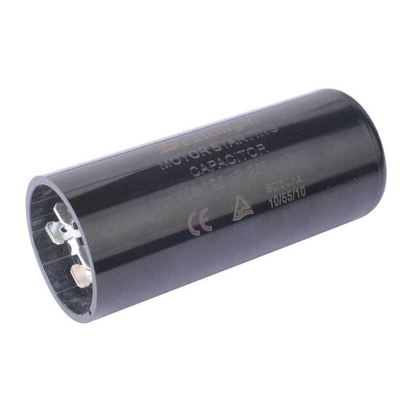 105-126 uf MFD Capacitor 220-250VAC,Motor Start Capacitor Replacement for Compatible with Franklin 1HP, 1.5hp and 2HP Well Pump Control Box Pack of 2