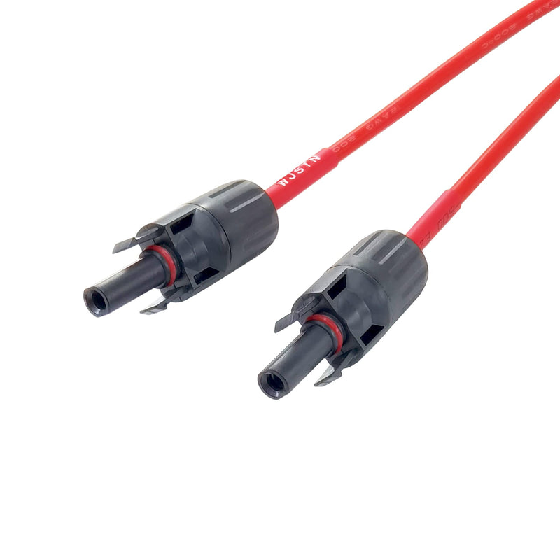 WJSTN Safety 4mm Banana Plugs Male to MC-4 Female Test Leads, MC-4 to Safety 4mm Banana Plugs Solar Panel Test Cable 3F/ 2 Sets