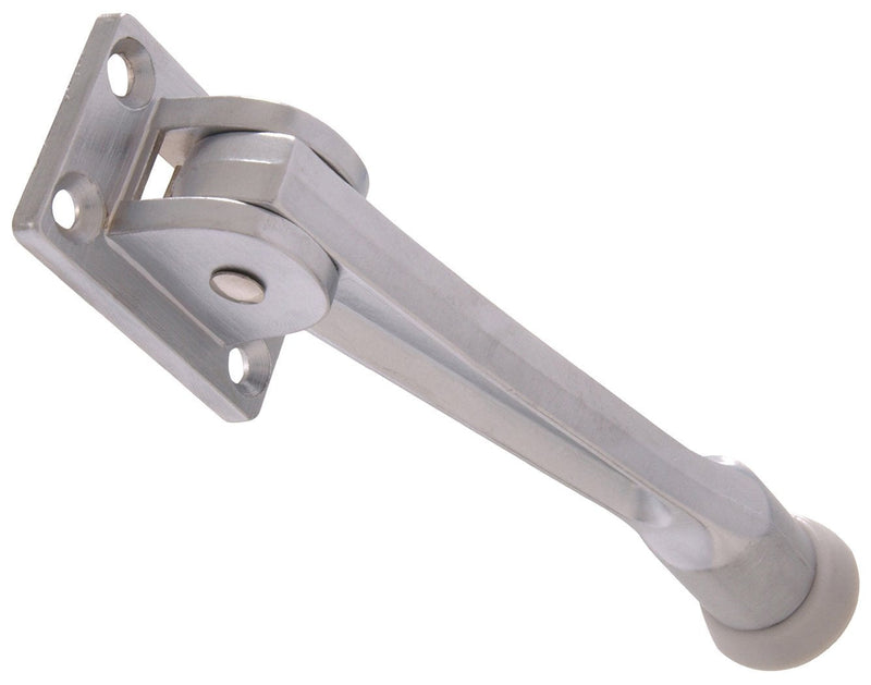 Hillman 852940 5" Kickdown Door Stop- Satin Chrome 1-Pack 1 Count (Pack of 1)