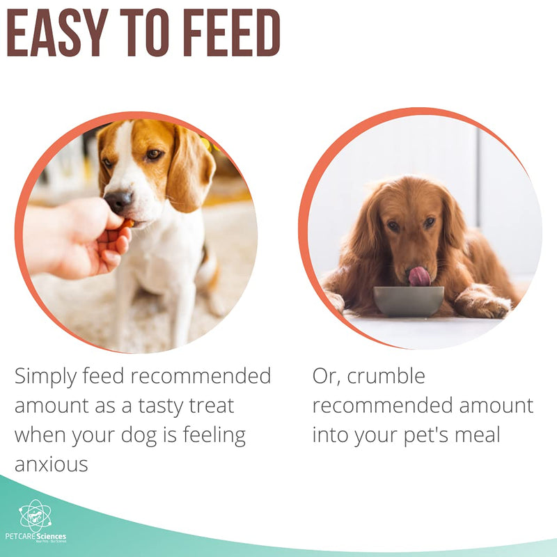Calming Chews for Dogs or to Calm Puppy - Natural Dog Anxiety Relief - Anti Car Motion Sickness for Dog Calming Treats - Made in The USA - 100 Tasty Turkey Flavor Chews