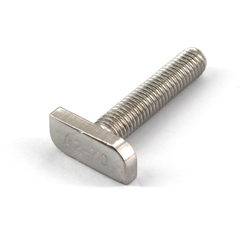 20Pcs M10x30 304 Stainless Steel T-Slot Bolt T-Shaped Bolt Screw 23mm Head Size