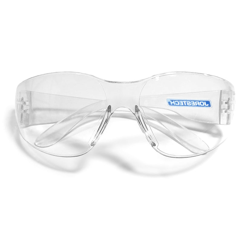 JORESTECH Eyewear Protective Safety Glasses, Polycarbonate Impact Resistant Lens Pack of 12 (Clear) Clear