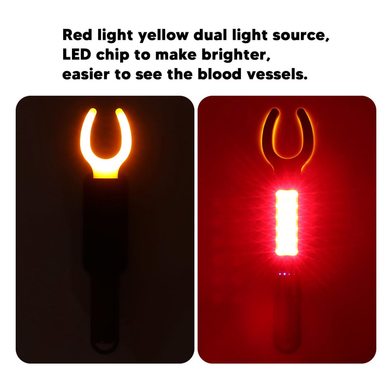 Infrared Vein Finder Viewer, Rechargeable Handheld Vein Locator Red Vein Finder Light, Portable LED Vein Illumination Detector Light Vascular Display for Nurse Doctor Various Skin All Ages