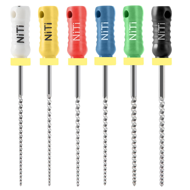 JMU Dental K Files #45-80/25 mm for Endodontic Root Canal, NITI Hand Use K-Files, 6 Pcs/Pack, 10 Packs Total #45-80(25mm)