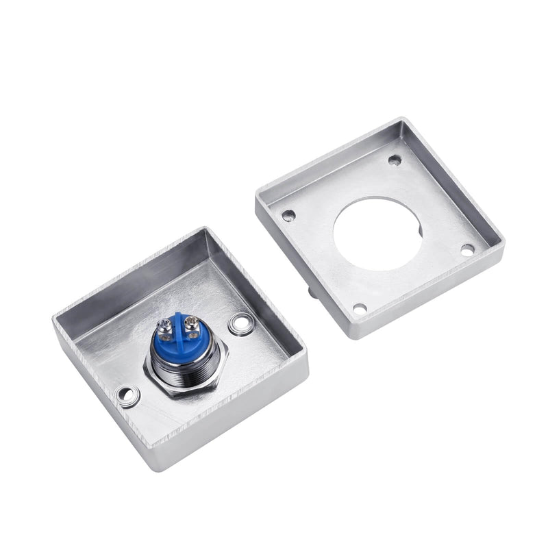 Push to Exit Button for Door Access Control System Zinc Alloy Shell NO/COM Output Square Shape 4pcs Z53 4PCS