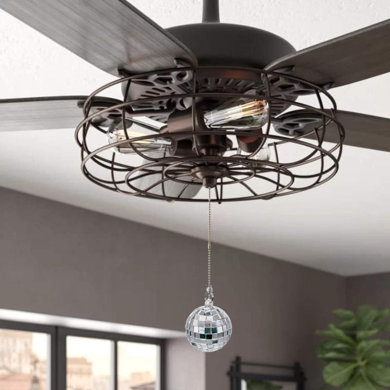 Disco Ball Ceiling Fan Pull Chain Disco Ball Decor Fan Pulls Party Decorations Pull Chain Extension