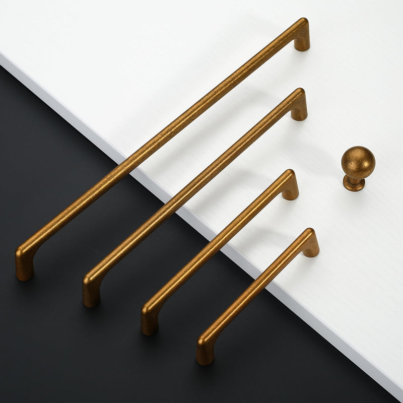 Asidrama 30 Pack Antique Brass Kitchen Cabinet Knobs Dresser Knobs Drawer Knobs Cabinet Hardware Zinc Knobs for Dresser Drawers Single Hole Knob