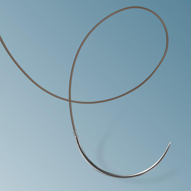 CHROMIC Gut Absorbable Surgical Suture USP Size 2-0, 3/8 24mm Reverse Cutting, 29.5 Inches (75 cm), 12 Count, Veterinary Use