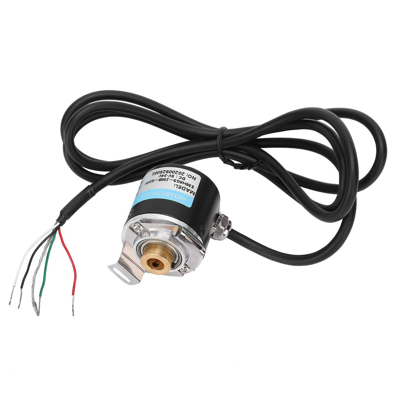 Fafeicy AB 2-Phase Encoder, DC 5-24V Hollow Shaft Encoder AB 2 Phase Quadrature Encoder 6-8mm for Office Automation and Engineering Fields(100B), Encoder
