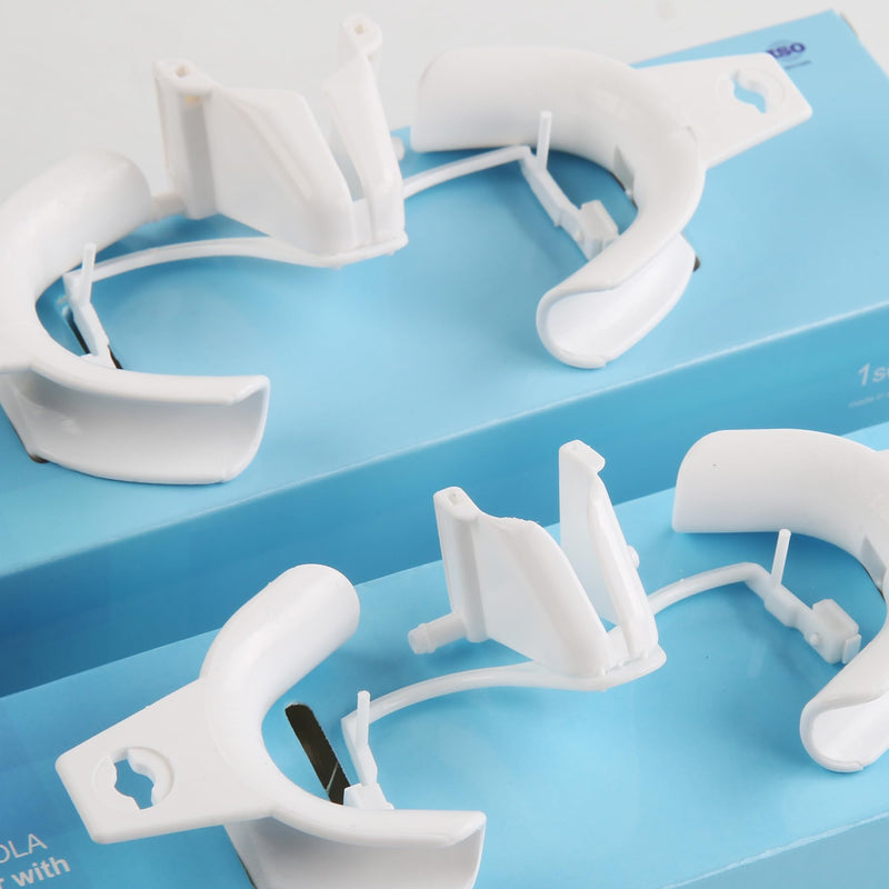 Dental Oral Dry Field System Lip Cheek Retractor Autoclavable Mouth Opener | Teeth Whitening Orthodontic Treatment (2Pcs L+S)