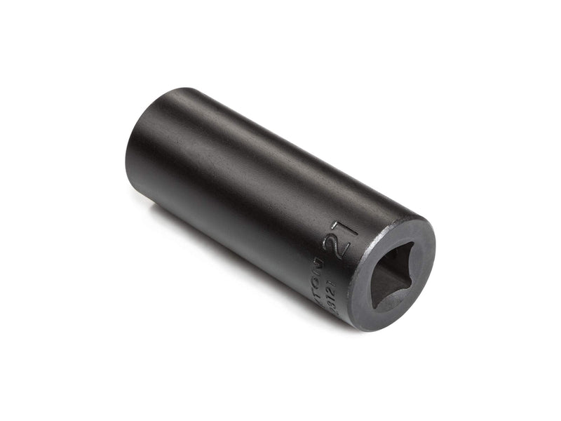 TEKTON 1/2 Inch Drive x 21 mm Deep 6-Point Impact Socket | SID23121