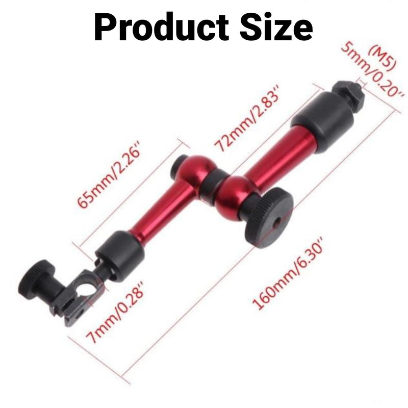 Magnetic Base Holder for Test Indicator M5 Thread Universal Flexible Arm Stand for Dial Indicator
