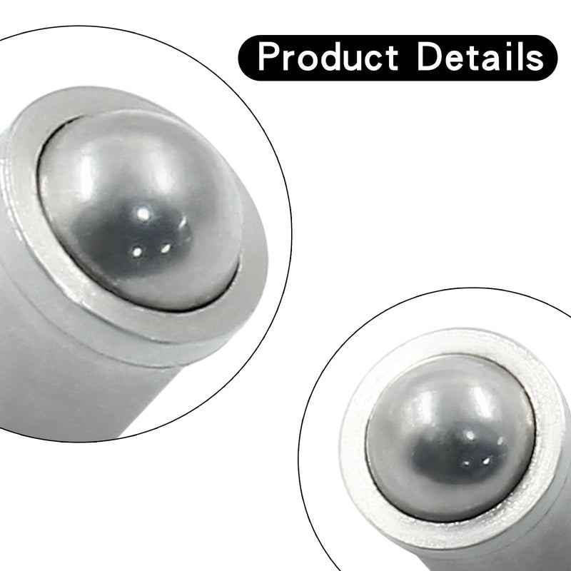 20 pcs Ball Plungers 0.24" Diameter Ball Bearing 304 Stainless Steel Push Fit Ball Spring Smooth Plunger for Door, Cabinet, Closet Drawer（φ 6x7） 0.24"x0.28"(D*H) 20