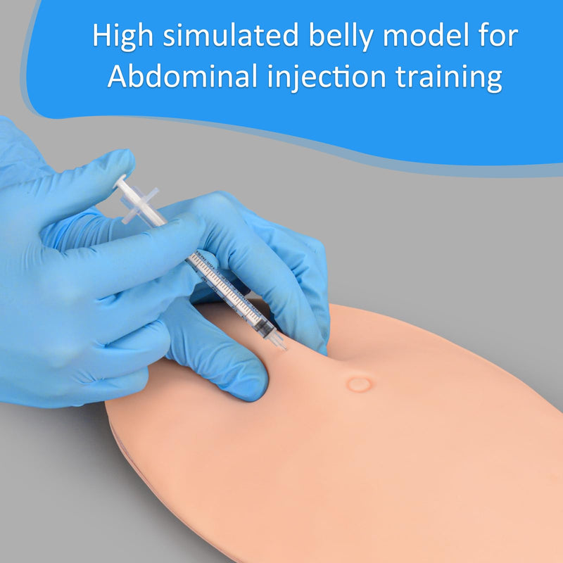 SimCoach Belly Injection Simulator, Subcutaneous Injection Training Pad, Injection Practice Kit for Medical Education, Wearable Abdominal Injection Trainer for Diabetes Insulin Injection Practice