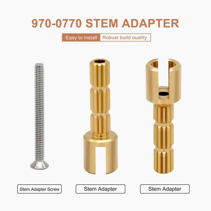 970-0770 Stem Adapter with Screw Replace for 970-0770 Plumbing Equipment, Pfister Securepfit Trims, Shower Handle Stem Extension Tub and Faucet Accessories Valve Extender Trim Repair