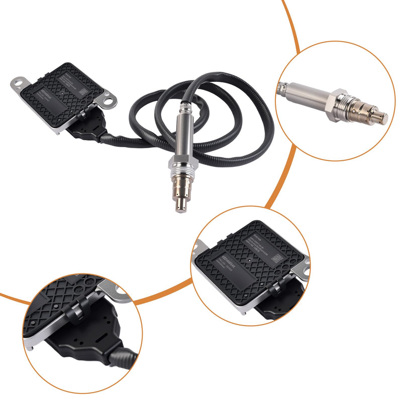 NOx Sensor Downstream Nitrogen Oxide Sensor Compatible with 2013-2018 Dodge Ram 2500 3500 4500 5500 6.7L Cummins Turbo Diesel Engines Replaces 68210084AA 68210084AB 904-6030 5WK96730