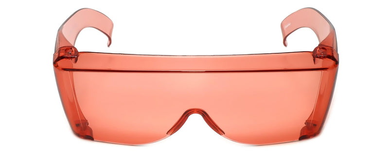 Calabria 6000 Large Fit Over Safety Glasses Fitover Prescription Eyewear Men Women Wrap Around Tinted Anti Fog Scratch Glare 3000 - Fl-41 Pink (3 Pack)