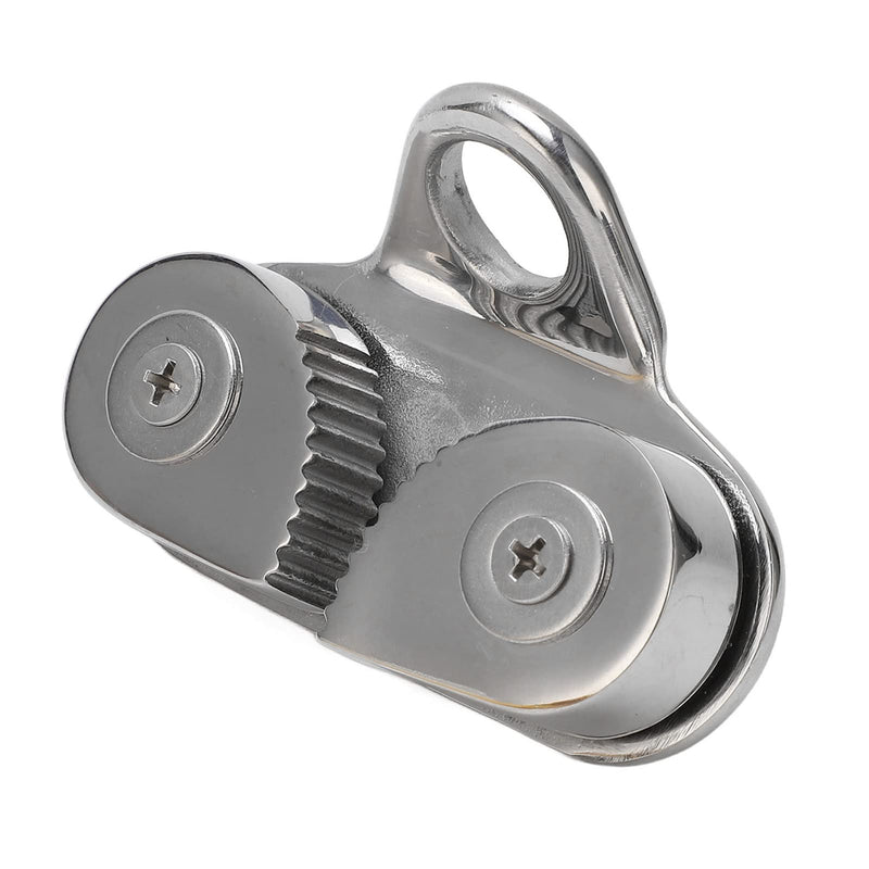 Stainless Steel Cam Cleat, Marine-Grade Fairlead with Flared Entry for Boats Dinghy Kayaks Fits 3-15mm Rope