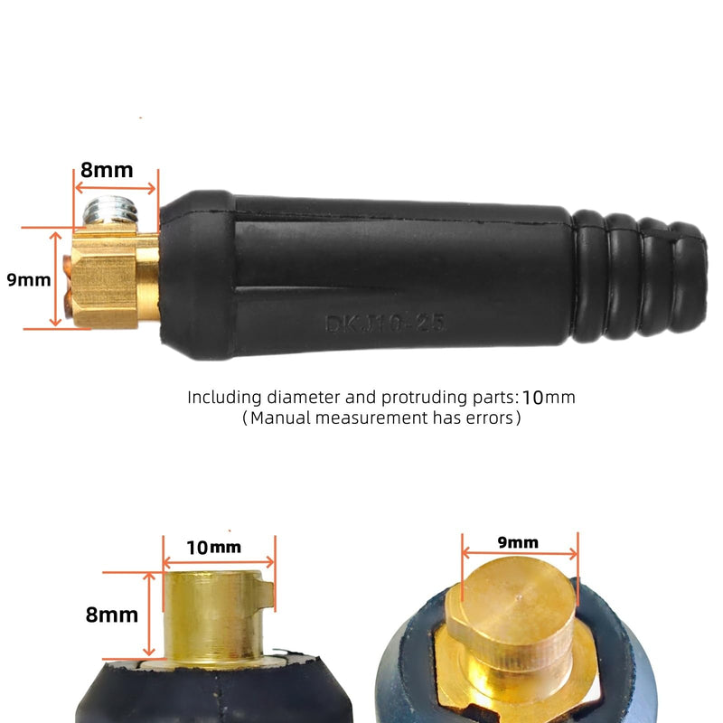 Welding Electrode Holder (3 Meter/118.1 in) Stick Copper Plier MMA/ARC Ground Clamp (2 Meter/78.7 in) Mini Welding Rod Copper Clamp Tool Accessories With Cable for 300A Welder(2+3 Meter)
