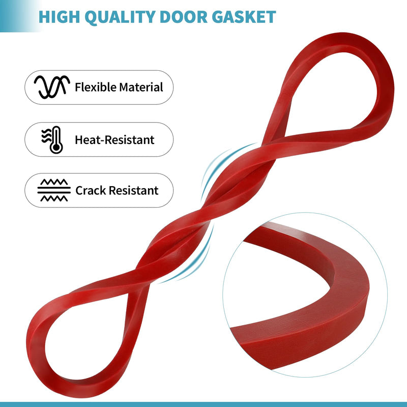 2340 Door Gasket Compatible with Tuttnauer 2340, Door Gasket for Tuttnauer Autoclaves 2340M 2340MK 2340E 2340EA 2340EK EZ9 EZ9K, Autoclave Parts #02610118 for Tuttnauer Machine Accessrioes