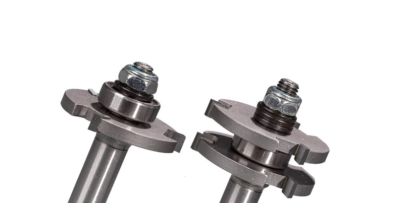 BETOP Tongue-Groove Router Bits, 1-7/8" Dia., 1/2" Cutting Depth, 2-Flute Carbide, V-Groove Cut