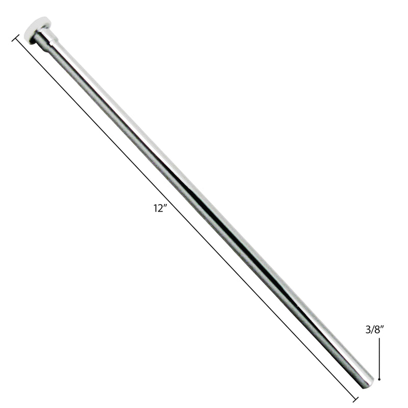 Westbrass D123-2-12 3/8" x 12" Brass Flat Head Toilet Riser Supply Line, Oil Rubbed Bronze (2-Pack)