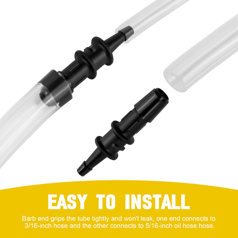 RMA316 Manometer Tube Adapter from 3/16" to 5/16" - Fit for Fieldpiece Manometer Compatible with Inlet and Outlet Valves on Various Models of Gas Appliances - 2 Pack