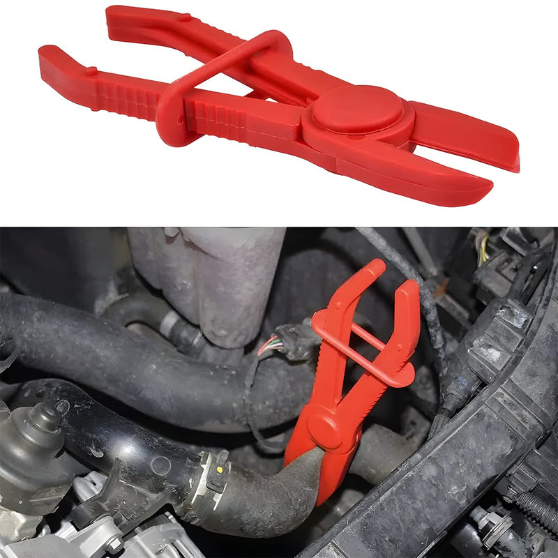 zipelo Hose Clamp Pliers, 6 Pack 3 Size Line Pinch Clamps Set, Plastic Hose Pinching Off Pliers for Automotive Radiator, Brake, Gas, Coolant Hoses and Fuel Lines, Vehicle Tools Car Accessories