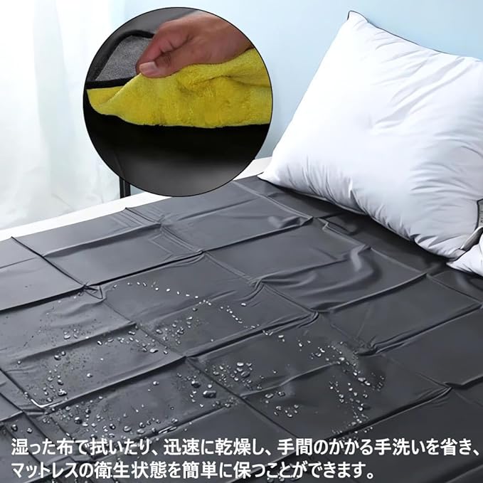 Waterproof Sheet, Bedwetting Mat, Pet Mat, Esthetic Mat, Nursing Care Sheet, Anti-Pee, Waterproof, Oil-proof, Vinyl, PVC, 86.6 x 51.2 inches (220 x 130 cm), Thin Type, Atmospheric Creation, Oil - NewNest Australia