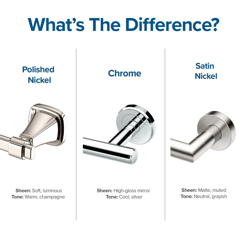 Gatco 5463 Locke Single Post Toilet Paper Holder, Satin Nickel