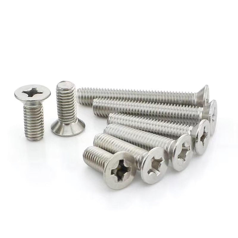 M2-0.4 x 25mm Flat Countersunk Head Machine Screws, Phillips Drive, Cross Screw，304 Stainless Steel,A2-70,GB819,Full Thread,Fasteners Bolts 100 PCS M2-0.4 x 25mm（100 Pcs）