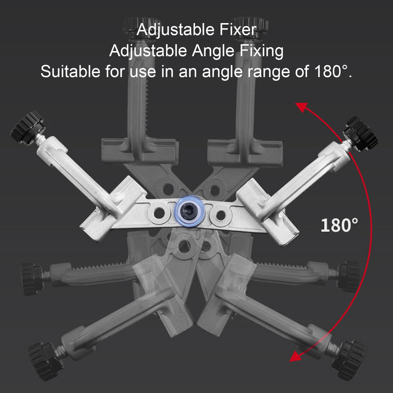 Clamp Aluminum Alloy High Strength Right Angle Corner Clamp for Iron Stainless Steel Pipe Wood Board (10° to 180° Tube Clamp(TCA2)) 10° to 180° Tube Clamp(TCA2)