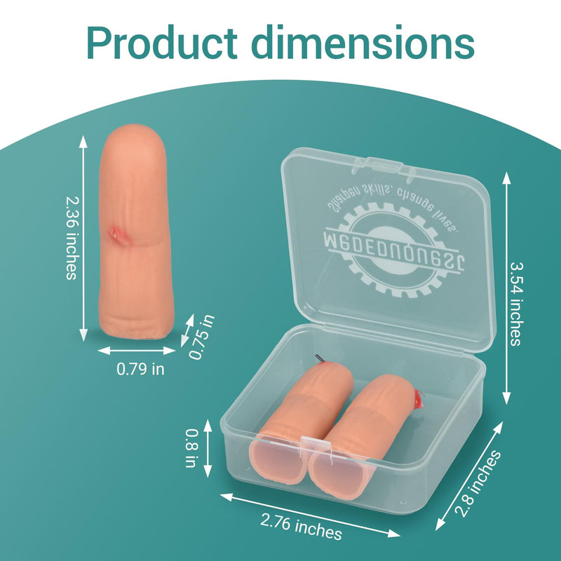 Wearable Finger Wound Care Trainer for Foreign Object Wound Management Training, Puncture Wound Packing Training, First Aid & Safety Education