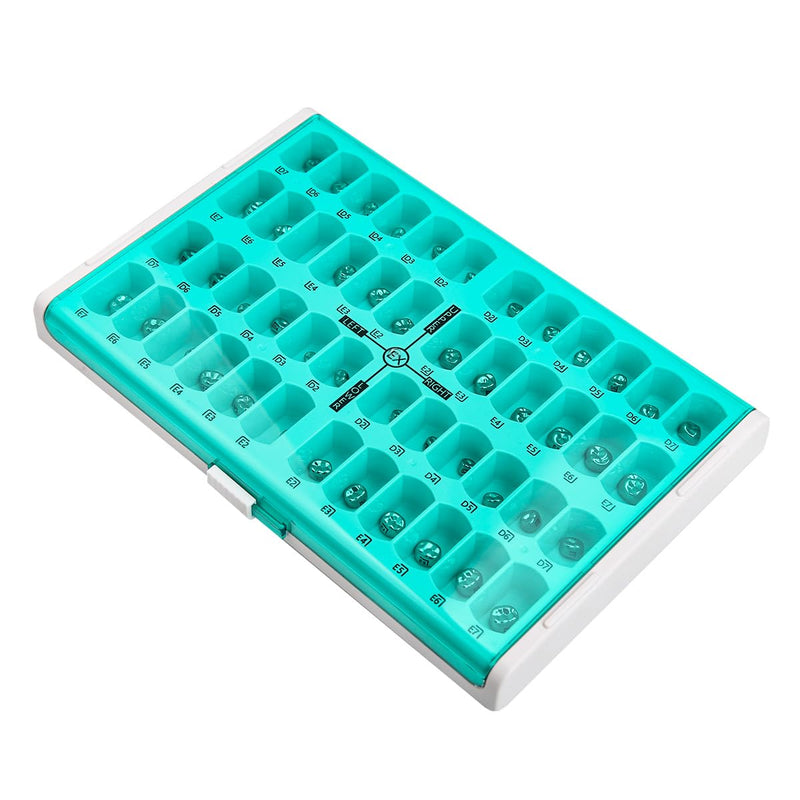 Dental Preformed Temporary Crown Stainless Steel Crown Orthodontic Material | 48pcs/box,Orthodontic Material, Treatment Tools, Consumables,