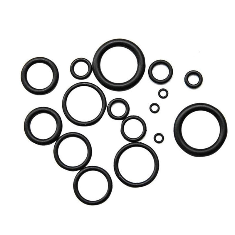 Nitrile Rubber O-Rings 4mm OD 2mm ID 1mm Width Metric Sealing Washer Round O-Ring Gasket O Rings Seal Grommets, Black, Pack of 50