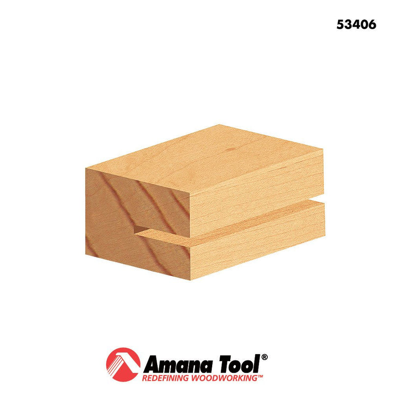 Amana Tool - 53406 Slotting Cutter Assembly 3 Wing x 1-7/8 Dia x 1/8 x 1/4" Shank