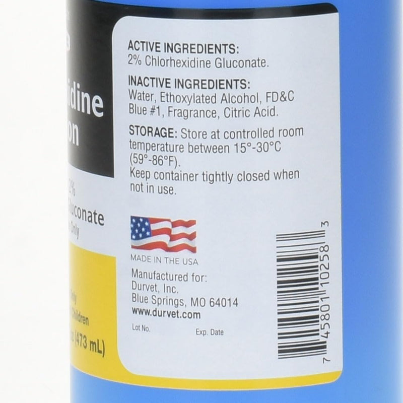 Pet MD Chlorhexidine Solution 2% Flush for Dogs, Cats, & Horses - Flush & Wash for Hot Spots, Abrasions, Superficial Cuts, Insect Bites & Stings 16 oz - PawsPlanet Australia