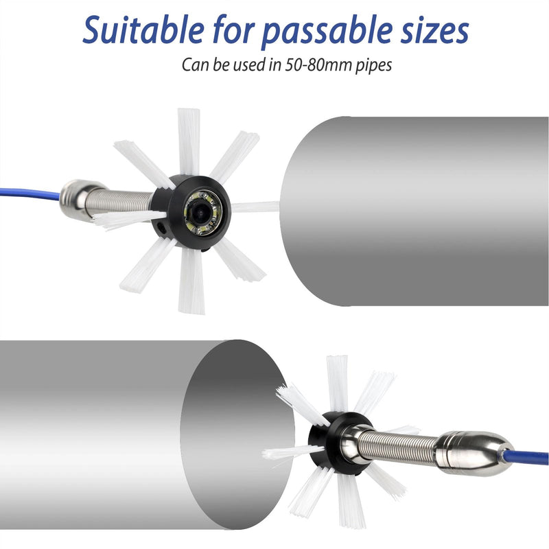 Camera Sewer Protective Cover, Plastic Sewer Camera Guide Wheel for 17 to 18mm Endoscope Pipeline Inspection and Monitoring