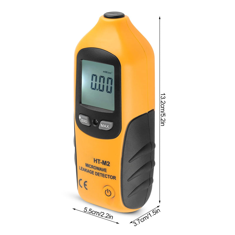 Microwave Detector, Microwave Tester, Digital LCD Display Microwave Leakage Detector, HT M2 Microwave EMF Meter Radiation, Built in Alarm Function for Home Microwave Oven Testing