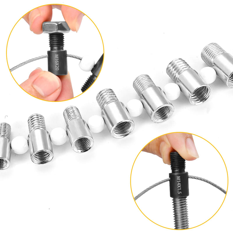 Nut and Bolt Thread Checker, Bolt Size Finder, 26 Male/Female Thread Gauges (14 Inch & 12 Metric) Thread Checker Standard and Metric, Bolt and Nut Identifier Gauge 26 Gauges - 14 Inch & 12 Metric