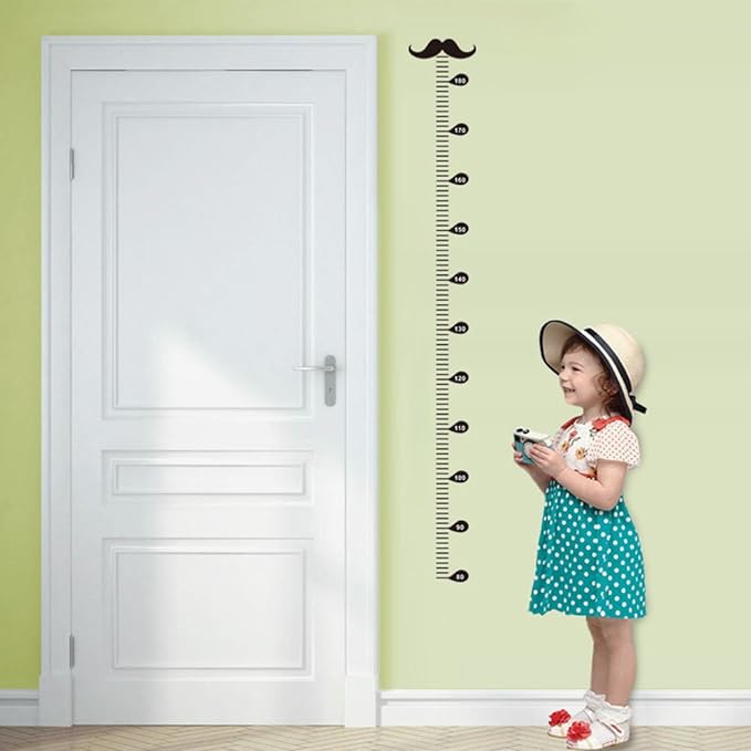 NUOLUX Height Scale Sticker Growth Chart Children Height Scale Animal Wall Sticker 80-180cm Kindergarten Children - NewNest Australia