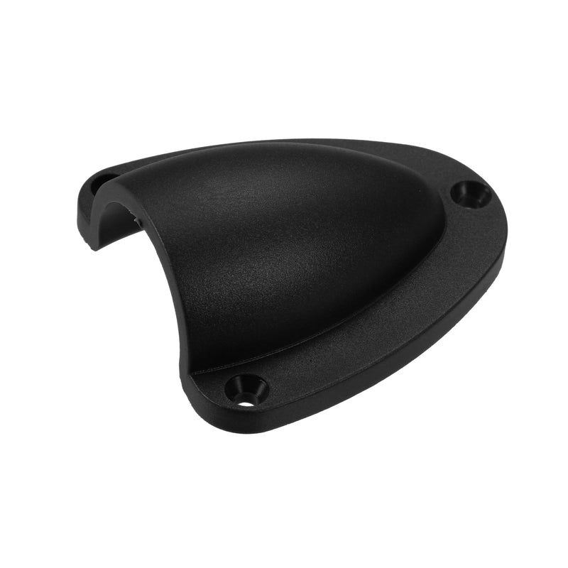 X AUTOHAUX 2.91"x2.64"x1.02" Marine Boat Wire Cover Transducer Wire Cable Cover Clam Shell Vent Wire Cover Black
