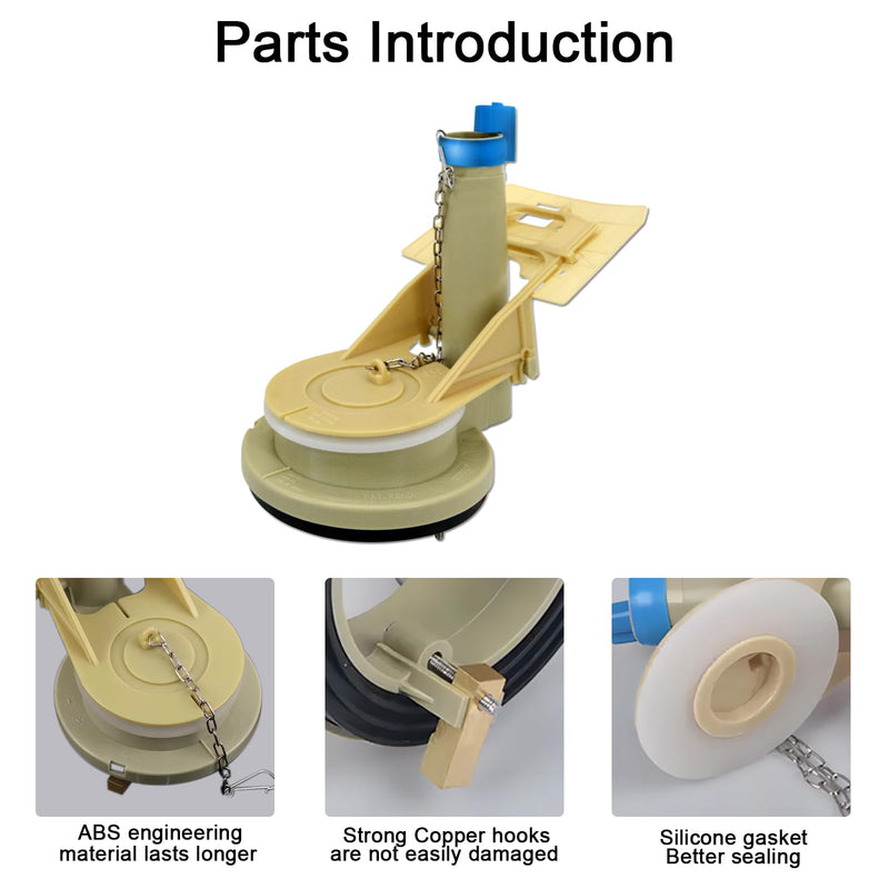 Toilet Flush Valve Replacement Parts for 1 Piece Toilet,3-Inch Flush Hole Toilet Repair Kits,Compatible with TOTO THU Series Flush Valve Toilet Flush Valve
