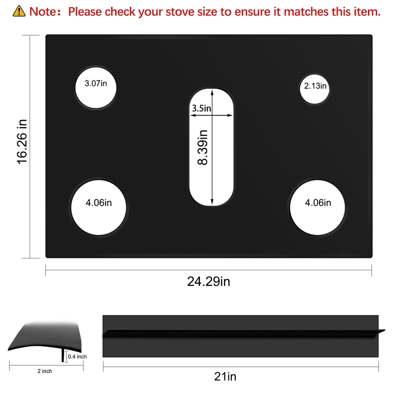 Stove Cover Gas Stove Top Burner Covers Protectors for Samsung Gas Range Stove Mat Protector Reusable,Oven Liners Mat Gas Range Protectors Covers,Non-Stick Washable Keep Stove Clean Stove Guard stove cover 24.29"*16.26"